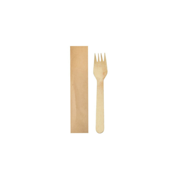 Forchettina legno  imbustata singolarmente