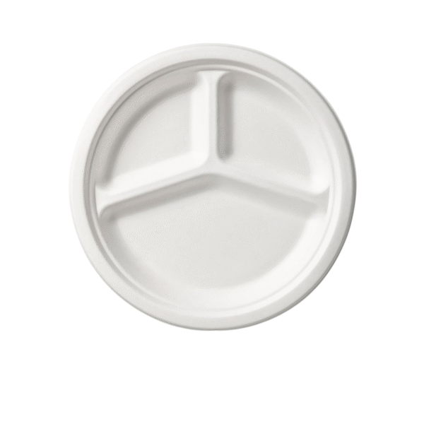 Piatti 3 scomparti in  polpa di cellulosa